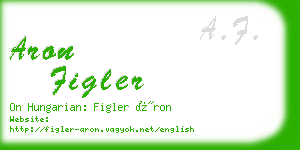 aron figler business card